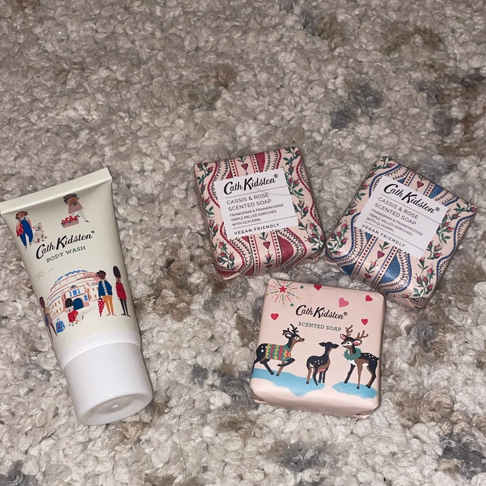 Bath kidston bundle of mini body wash, and bar soaps